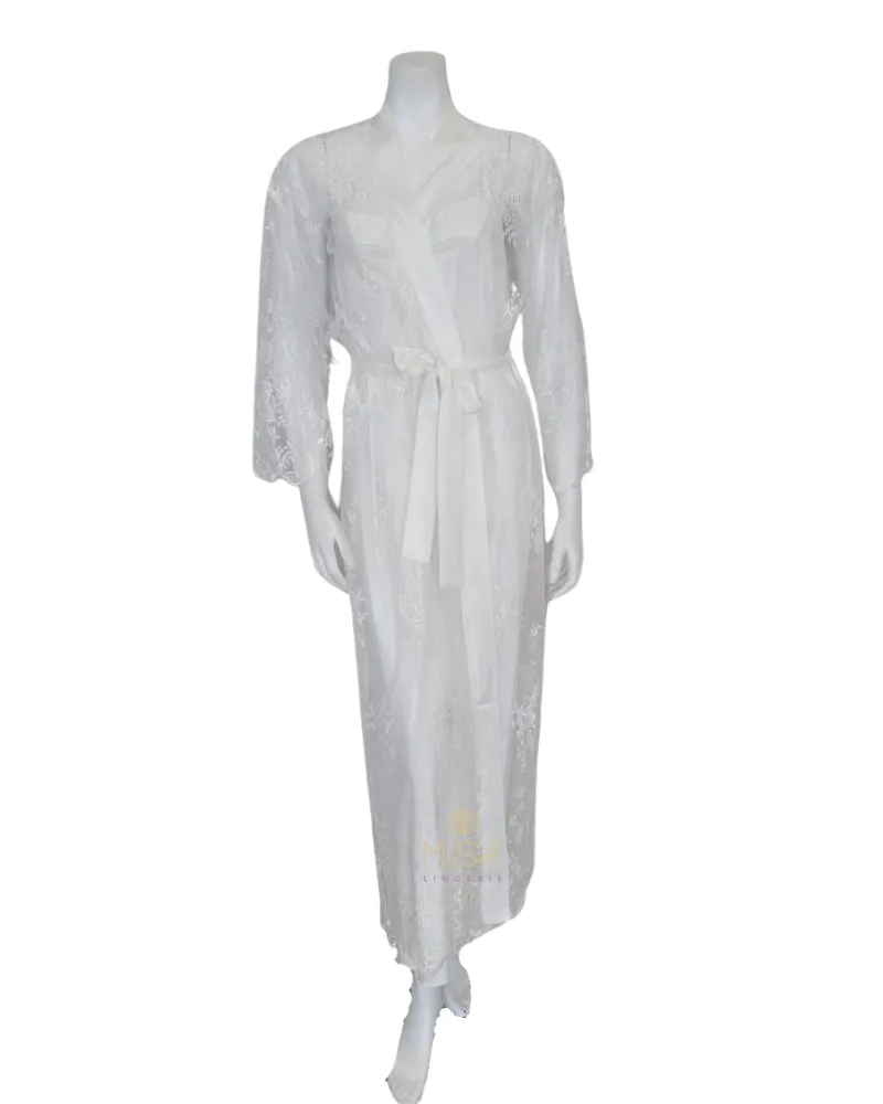 220 Darling Embroidered Lace Robe