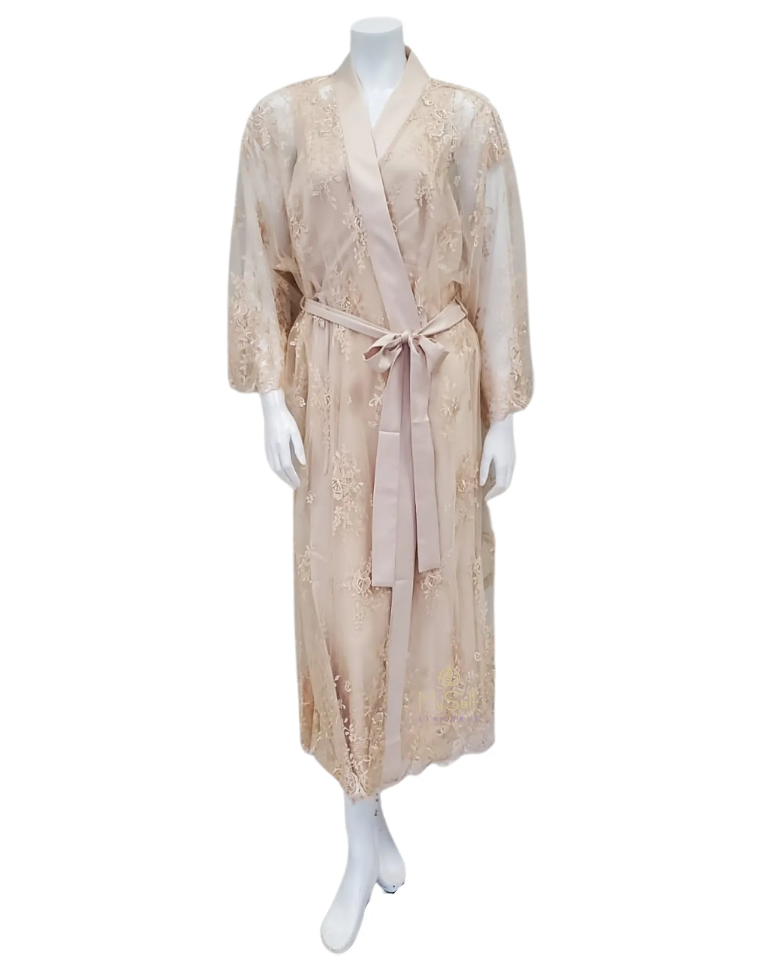 220 Darling Embroidered Lace Robe