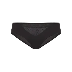 32200 - 3-pack bikini with dot mesh insert, organic cotton