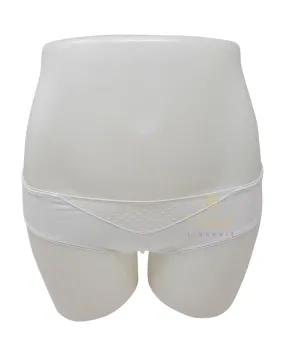 32200 Mesh Insert Organic Cotton White Bikinis 3 Pk