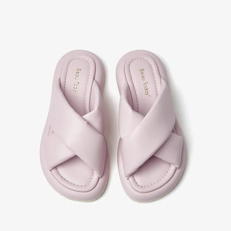BeauToday Leisure Soft Comfy Cloud Slides Slipper for Women