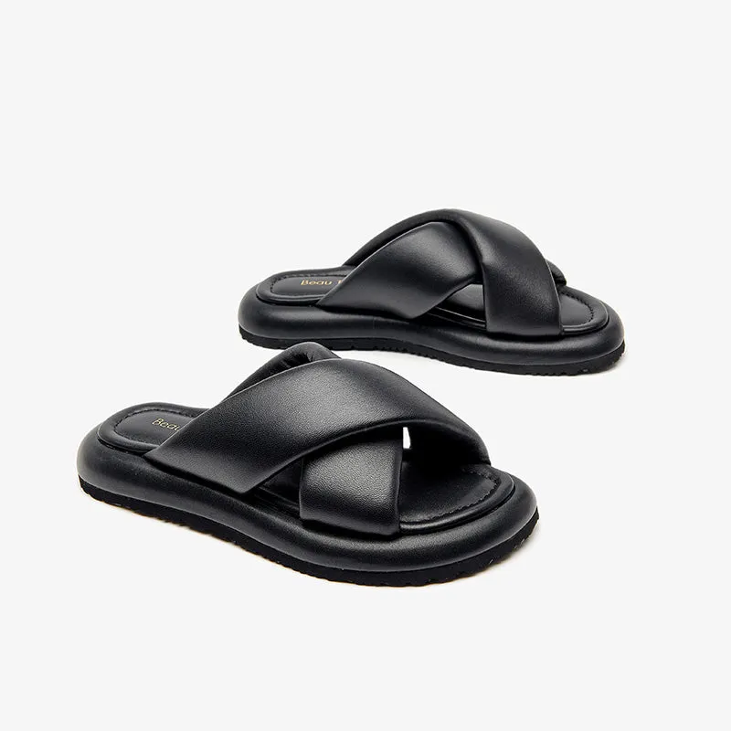 BeauToday Leisure Soft Comfy Cloud Slides Slipper for Women