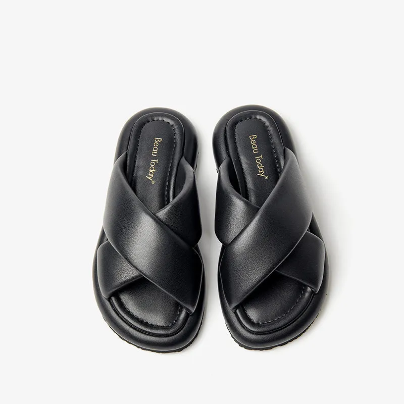 BeauToday Leisure Soft Comfy Cloud Slides Slipper for Women