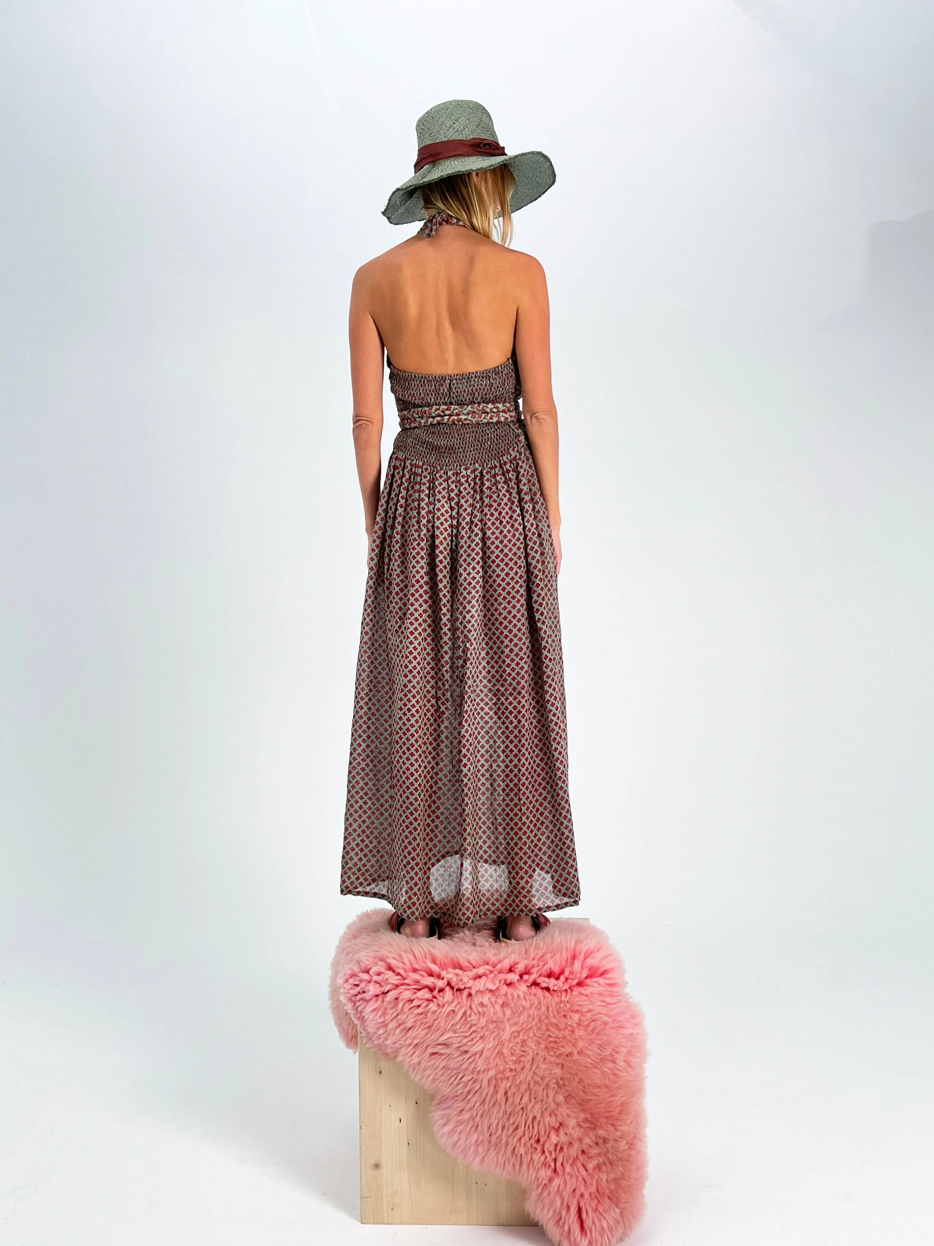 Braid Halterneck Dress