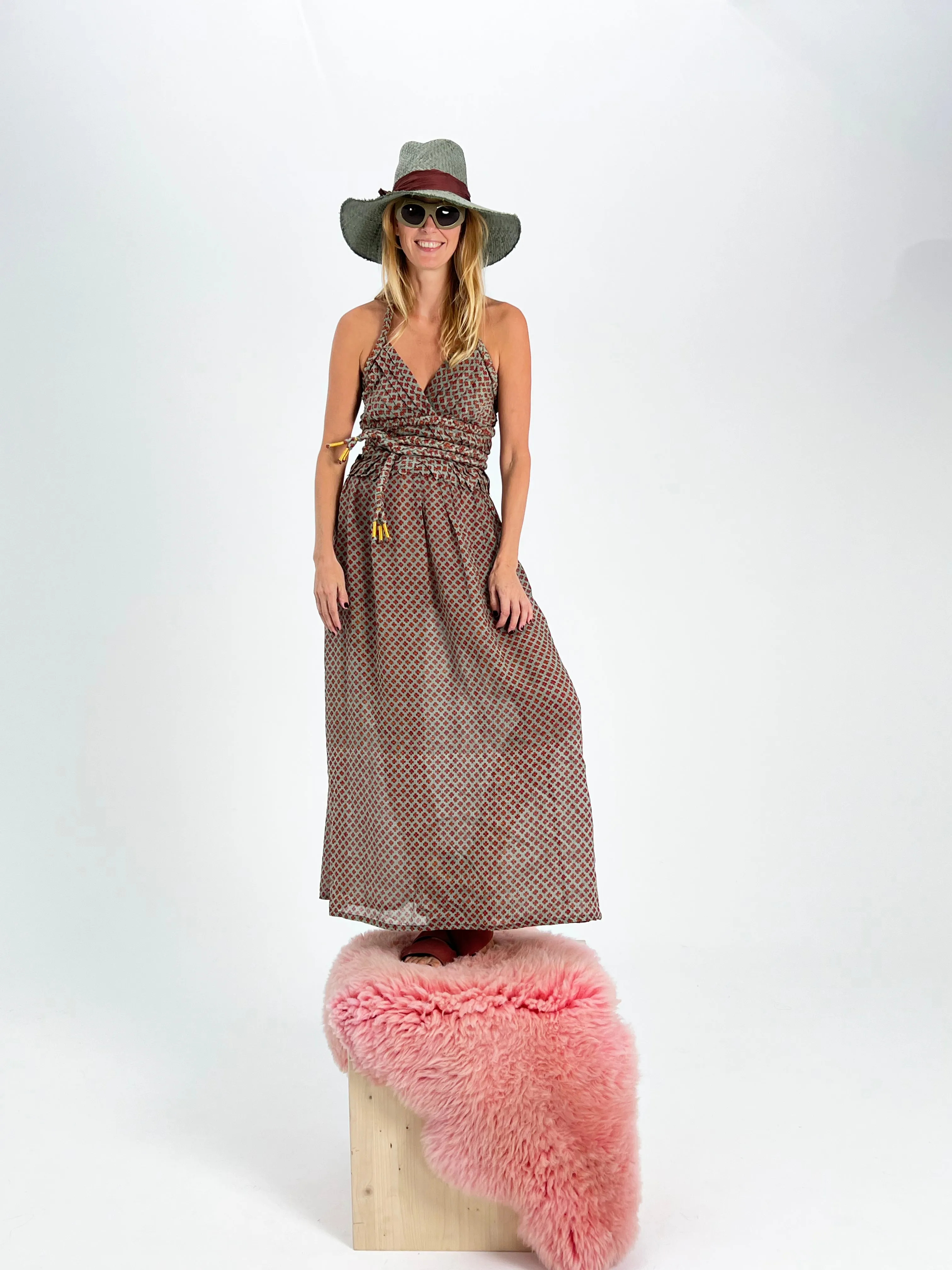 Braid Halterneck Dress