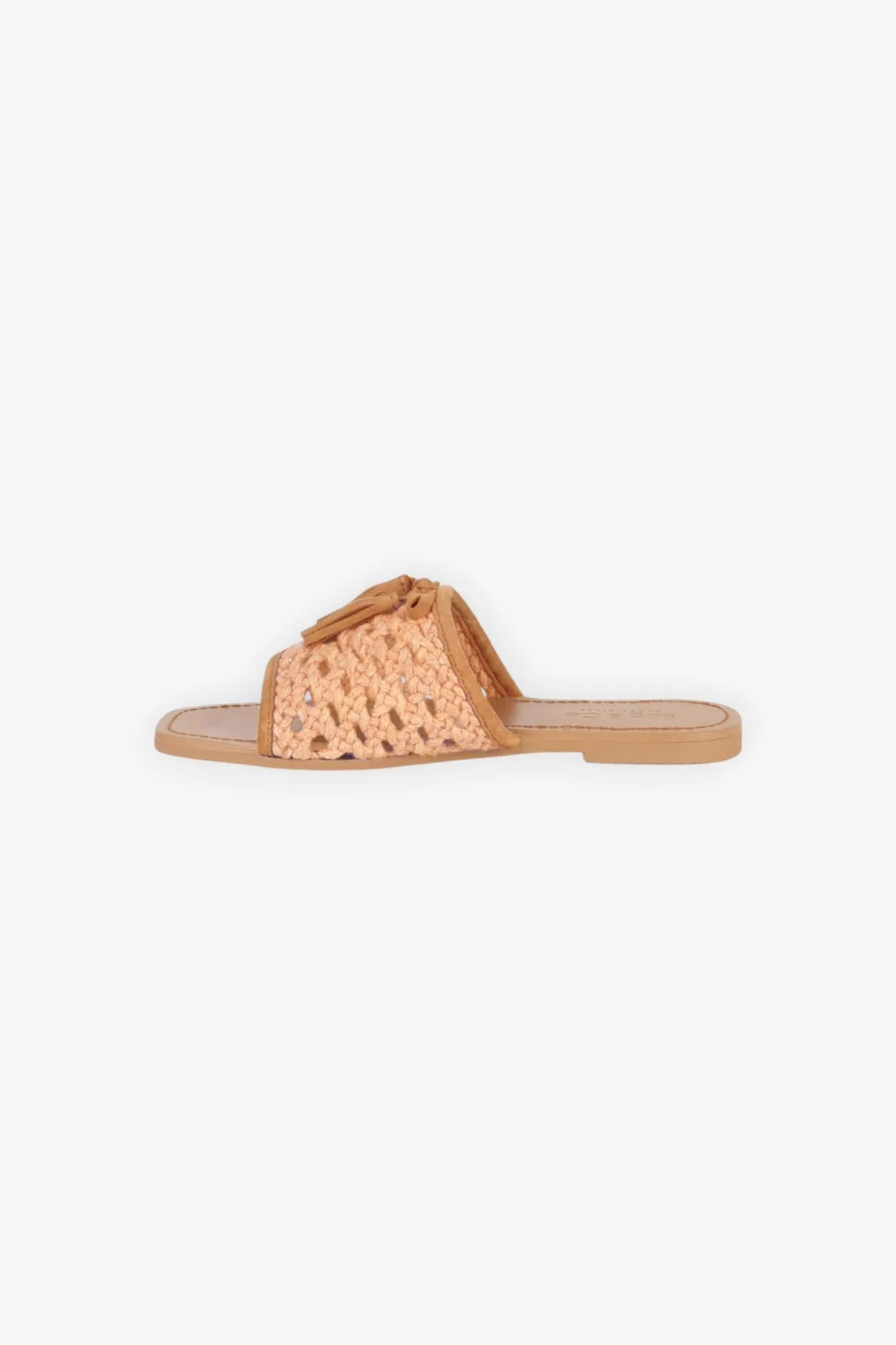 Cedar Handwoven Natural Tassel Flats