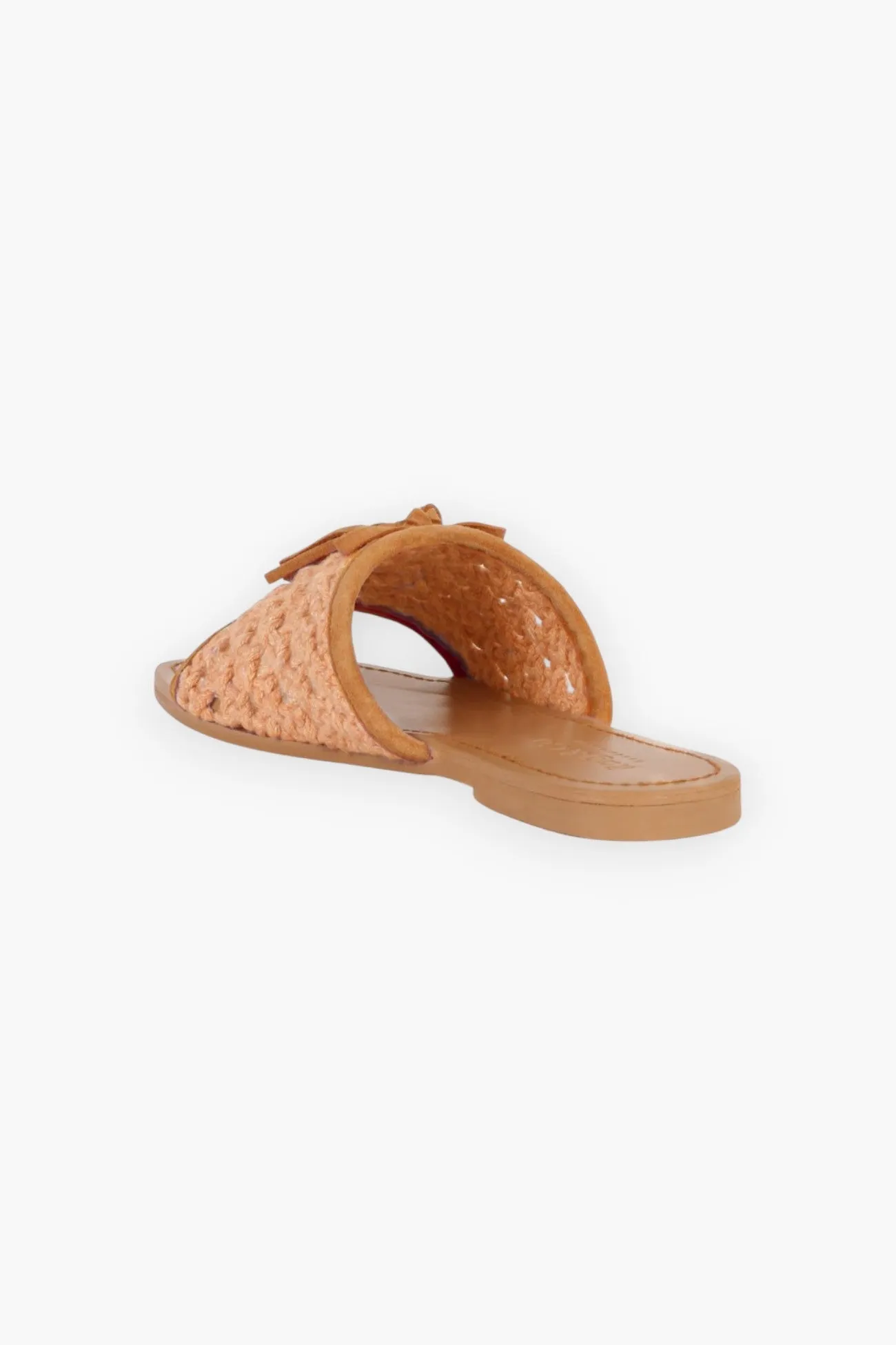 Cedar Handwoven Natural Tassel Flats