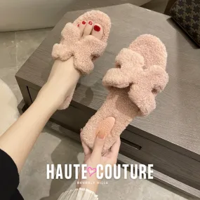 Cozy & Chic Faux-Fur Sherpa Slides