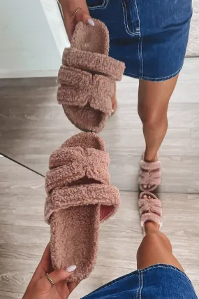 DEAL Comfy Is The New Cool Furry Slipper Slides