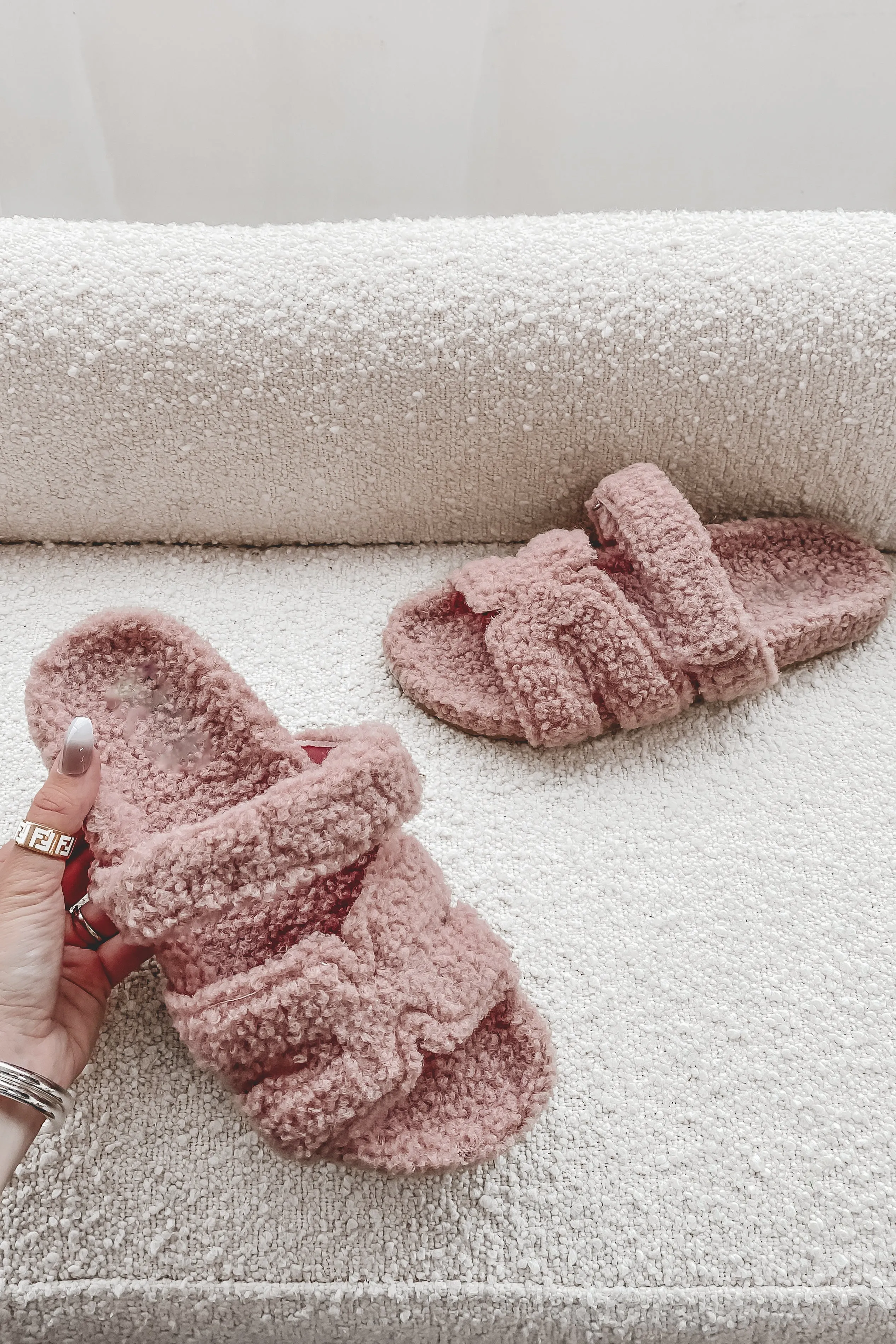 DEAL Comfy Is The New Cool Furry Slipper Slides
