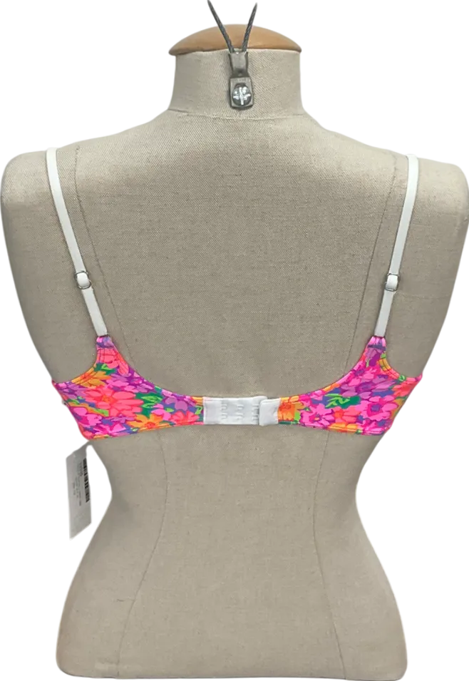 Frankies Bikinis Multicoloured Premium Dean Bikini Top In Daisy Pond UK XS