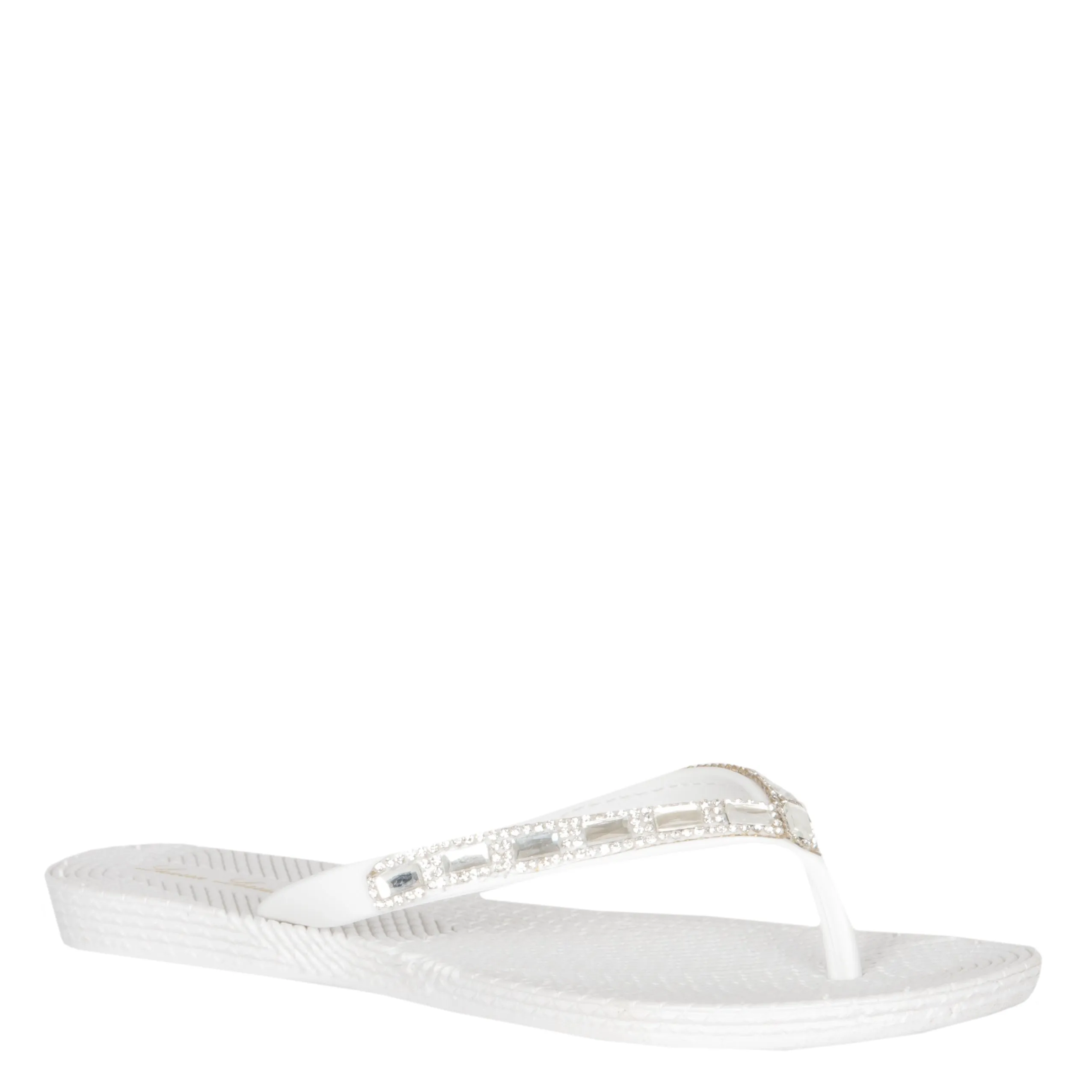 GIGI FLAT SLIPPER WITH SPARKLY CRYTSAL AND RHINESTONE DETAILING