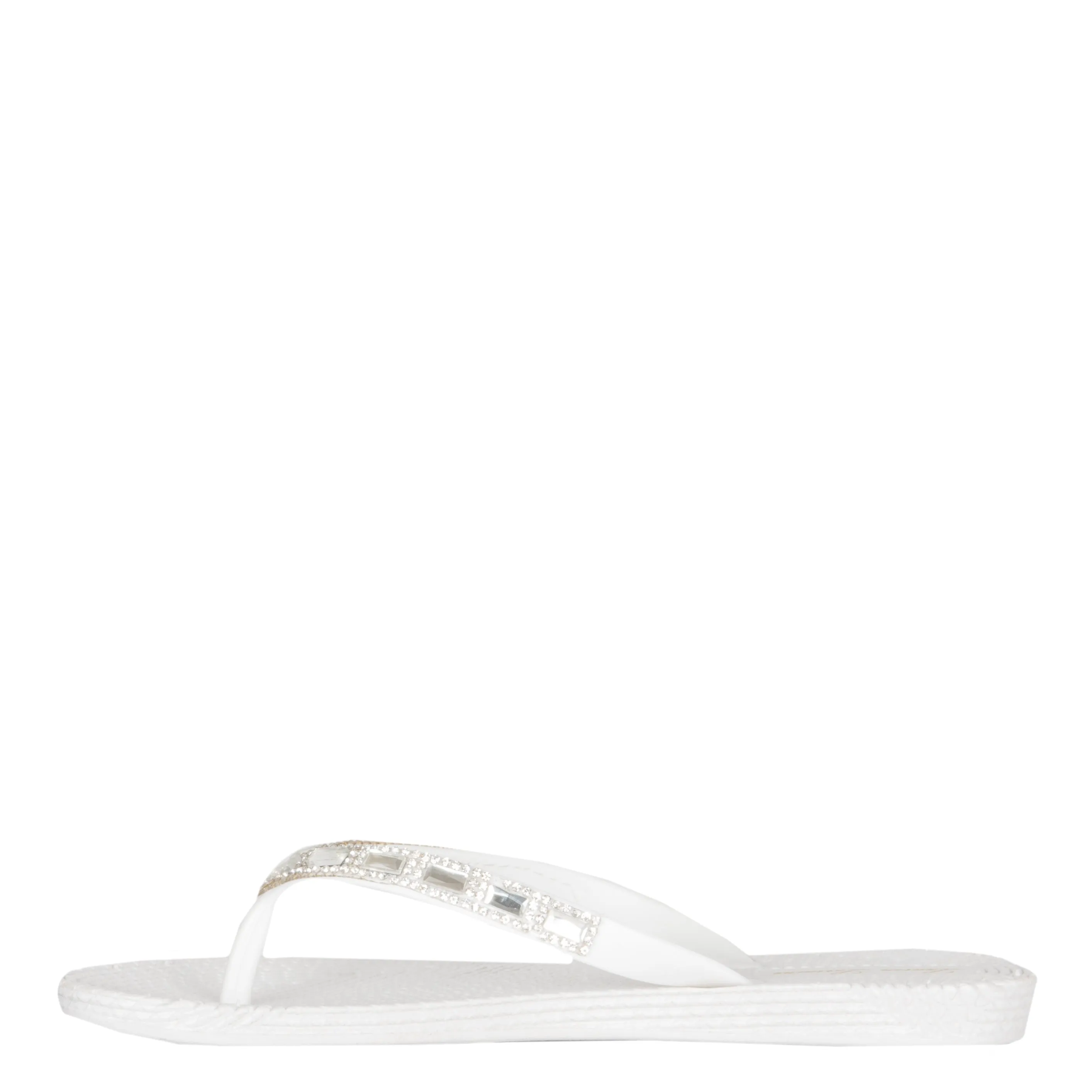 GIGI FLAT SLIPPER WITH SPARKLY CRYTSAL AND RHINESTONE DETAILING