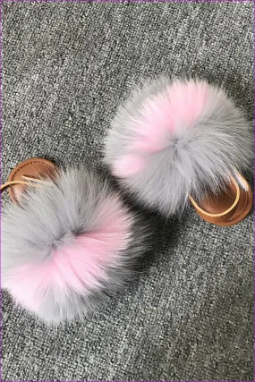Grey And Pink Toddler Fox Sandal F032