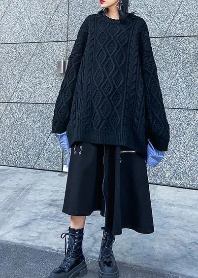 Handmade black cotton quilting clothes asymmetric cotton robes zippered skirts
