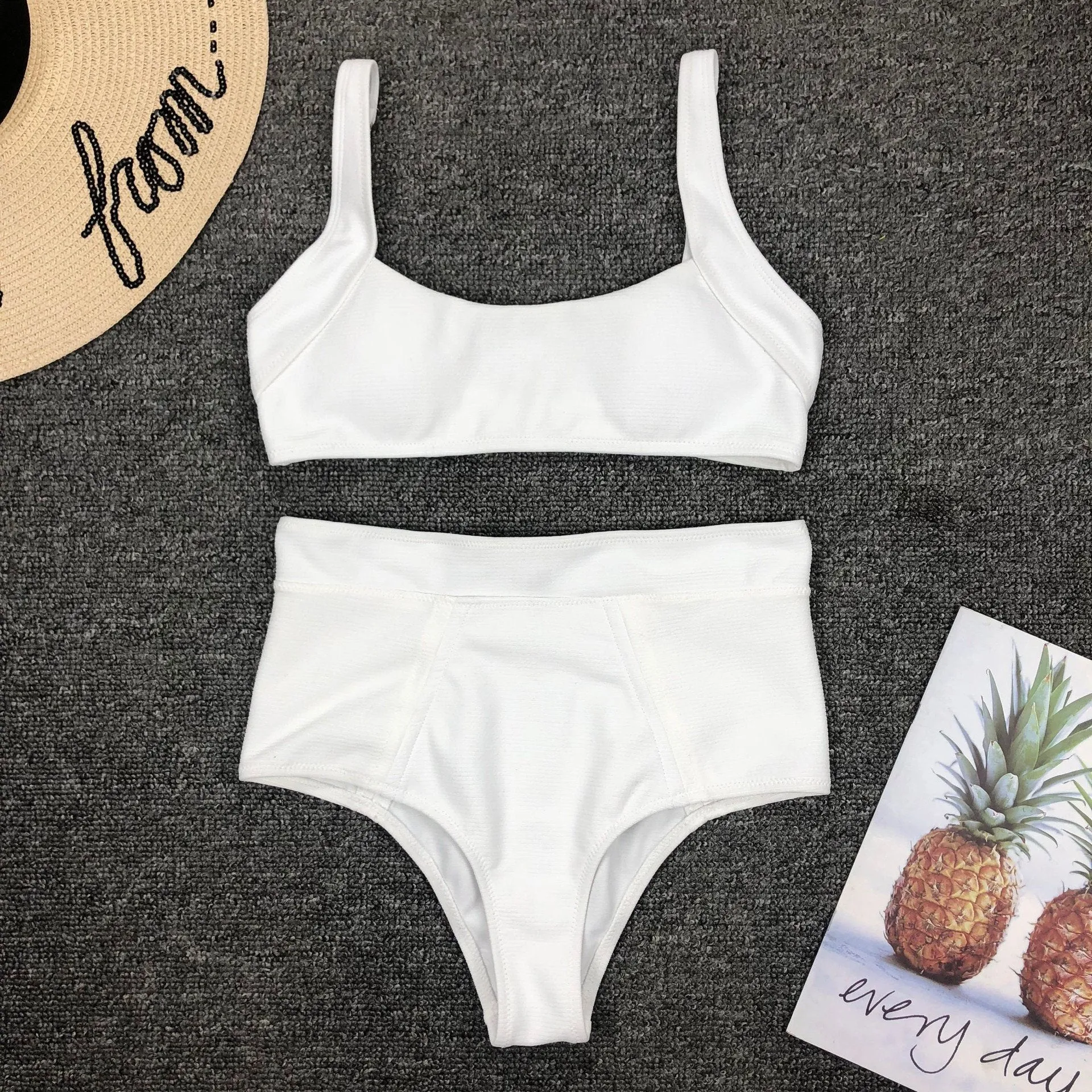 Hot Stripes High Rise Triangle Bikinis