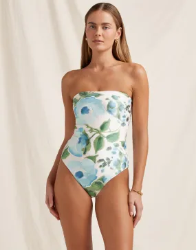 Isles Bandeau Swimsuit - Watercolour