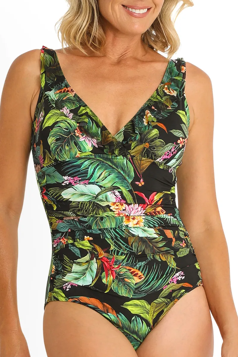 Jantzen Meka Multi Fit Mesh Frill One Piece