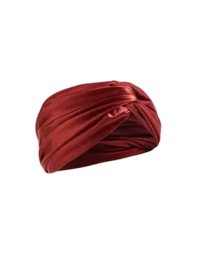 Josie Red Ochre Satin Headband