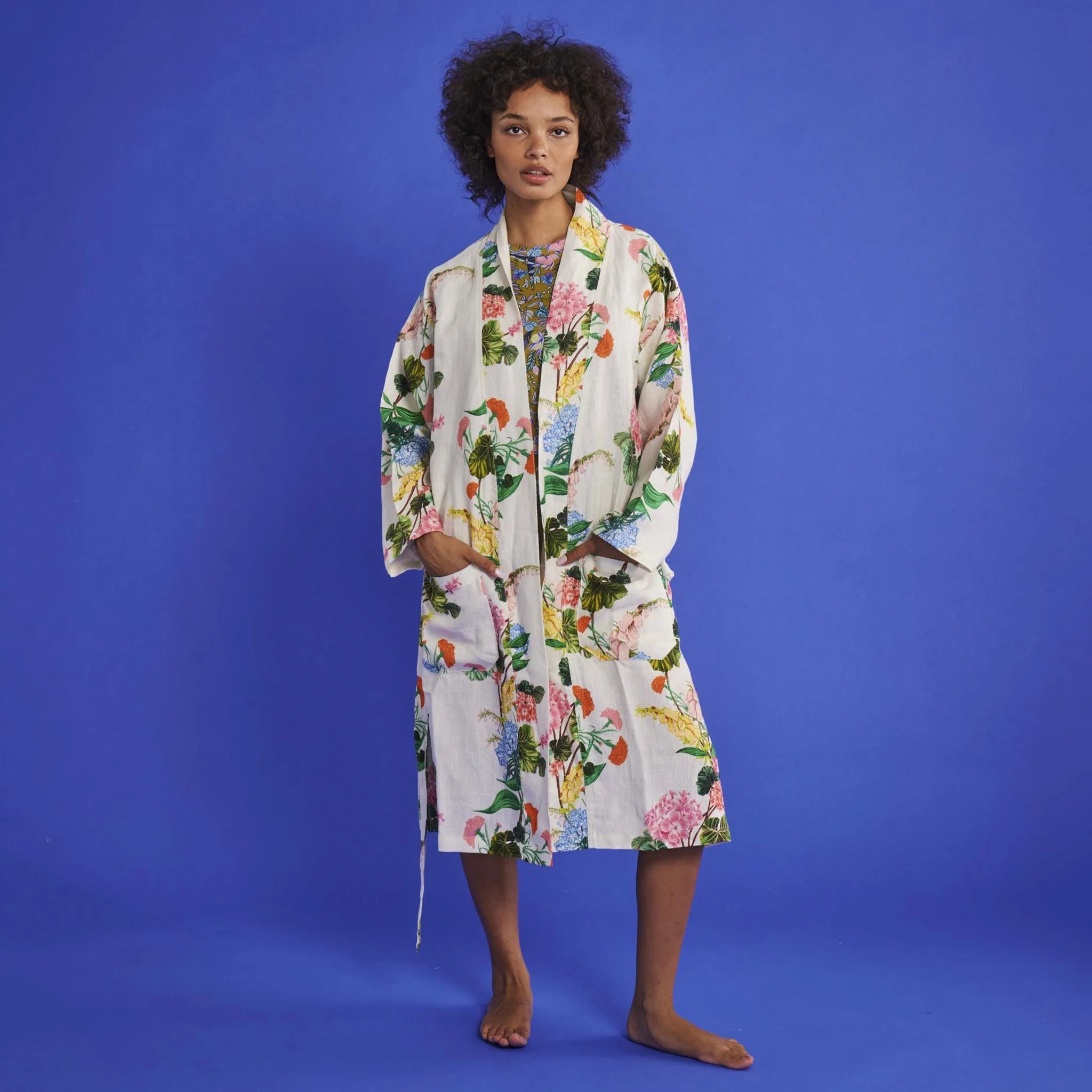 Kip & Co Linen Robe - Bouquet Beauty