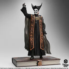 Knucklebonz Ghost Rock Iconz Papa Emeritus IV (Black Robes) Statue