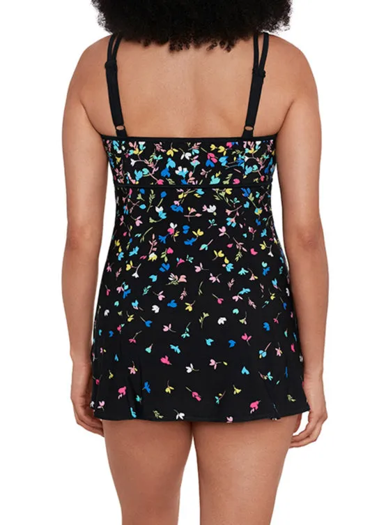 Longitude Mucho Floral Empire Princess Seam Swimdress