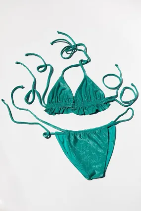 MINT Triangle Ruffle Bikini Top