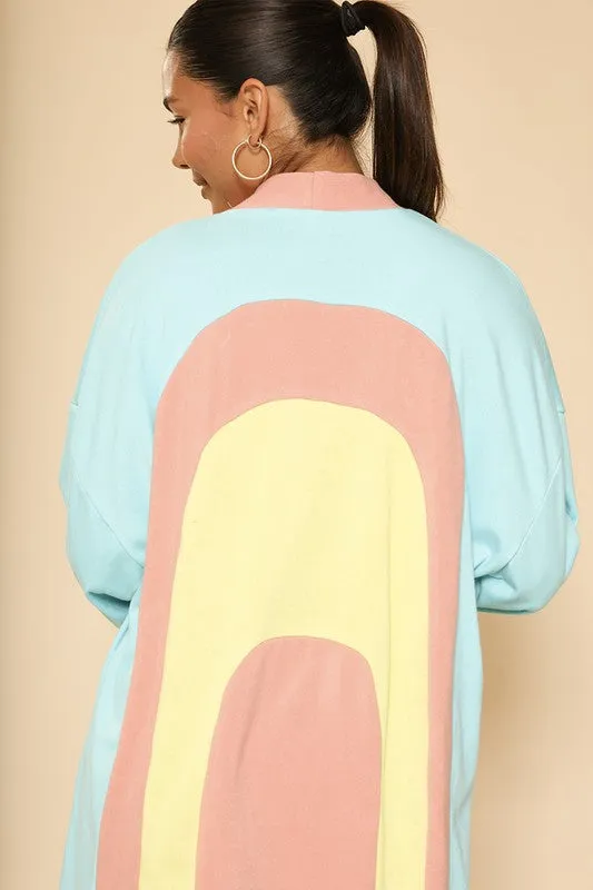 MISS SPARKLING Retro arch Terry Cloth Novelty Robe Cardigan