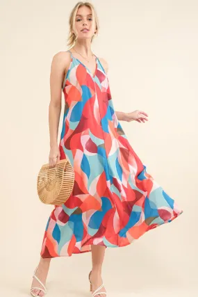 Multi Abstract Cami Dress