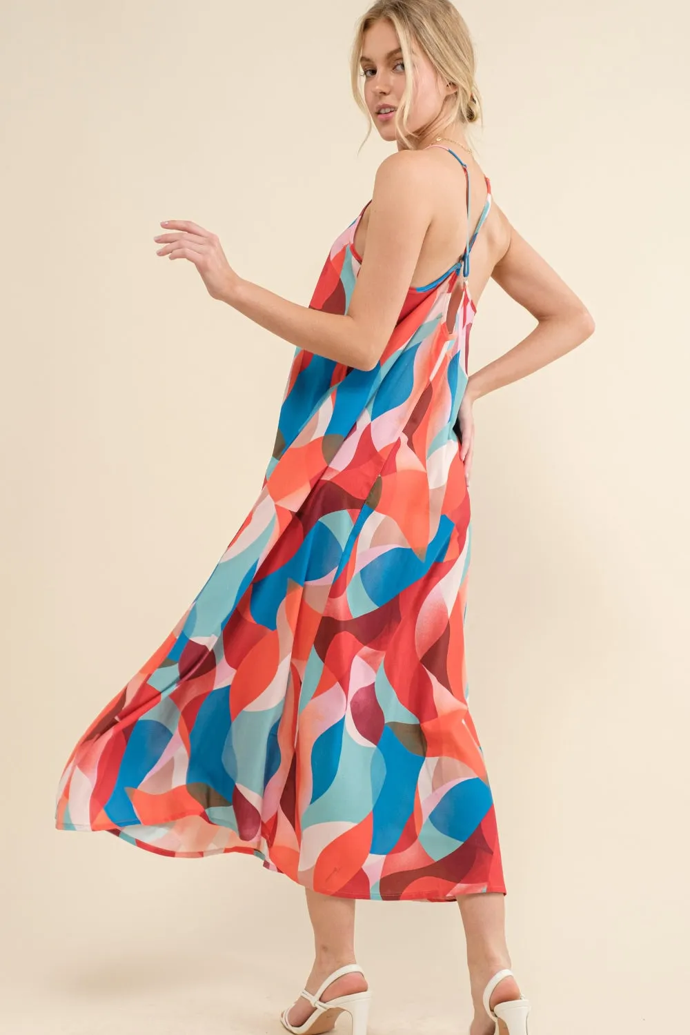 Multi Abstract Cami Dress