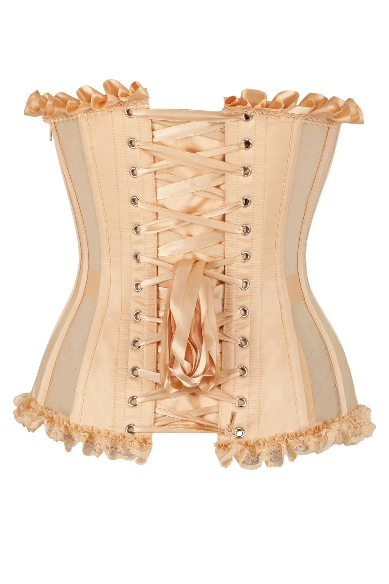 Nude Mesh Underwire Bustier Corset