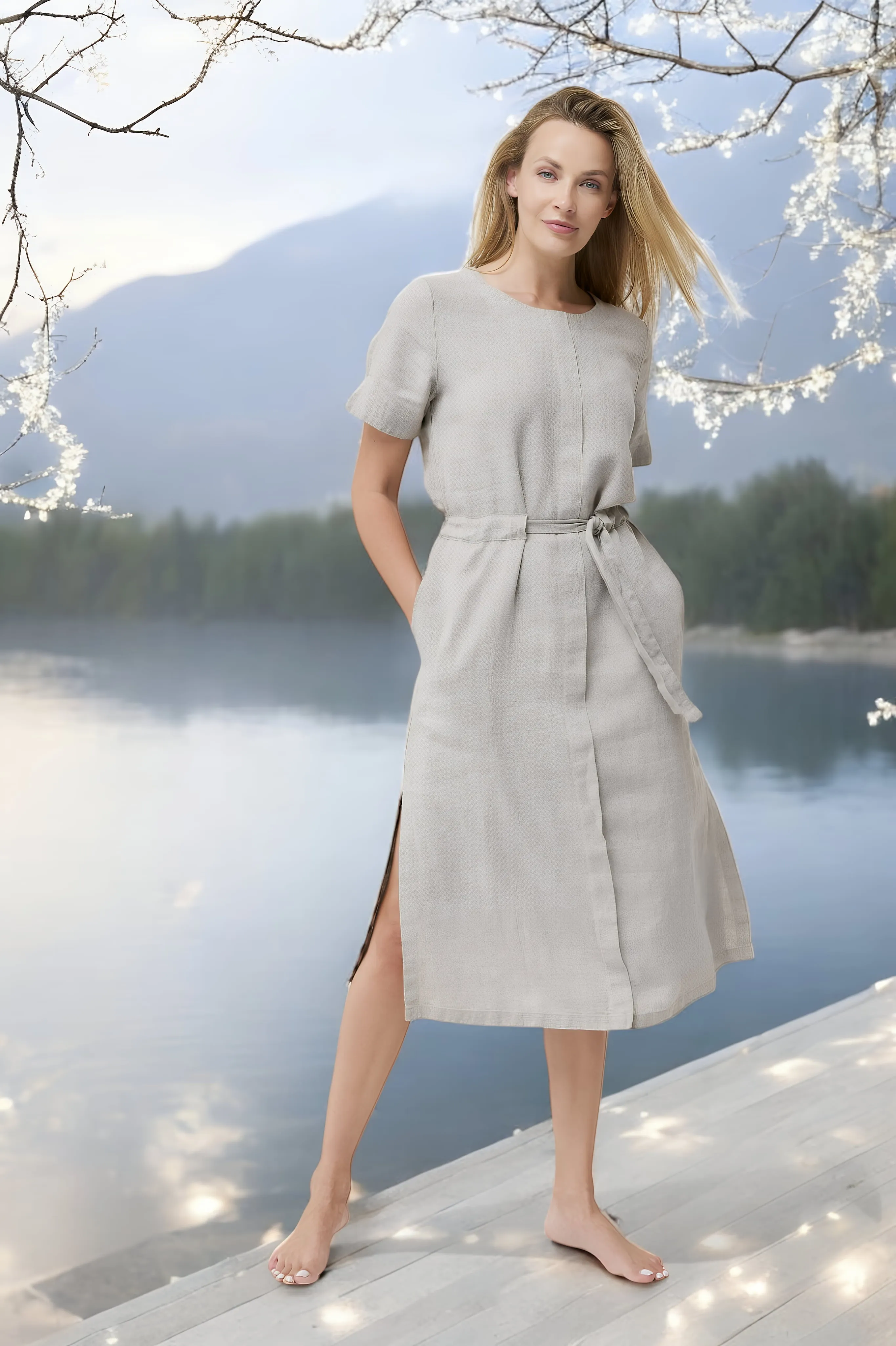 Organic linen dress Milo