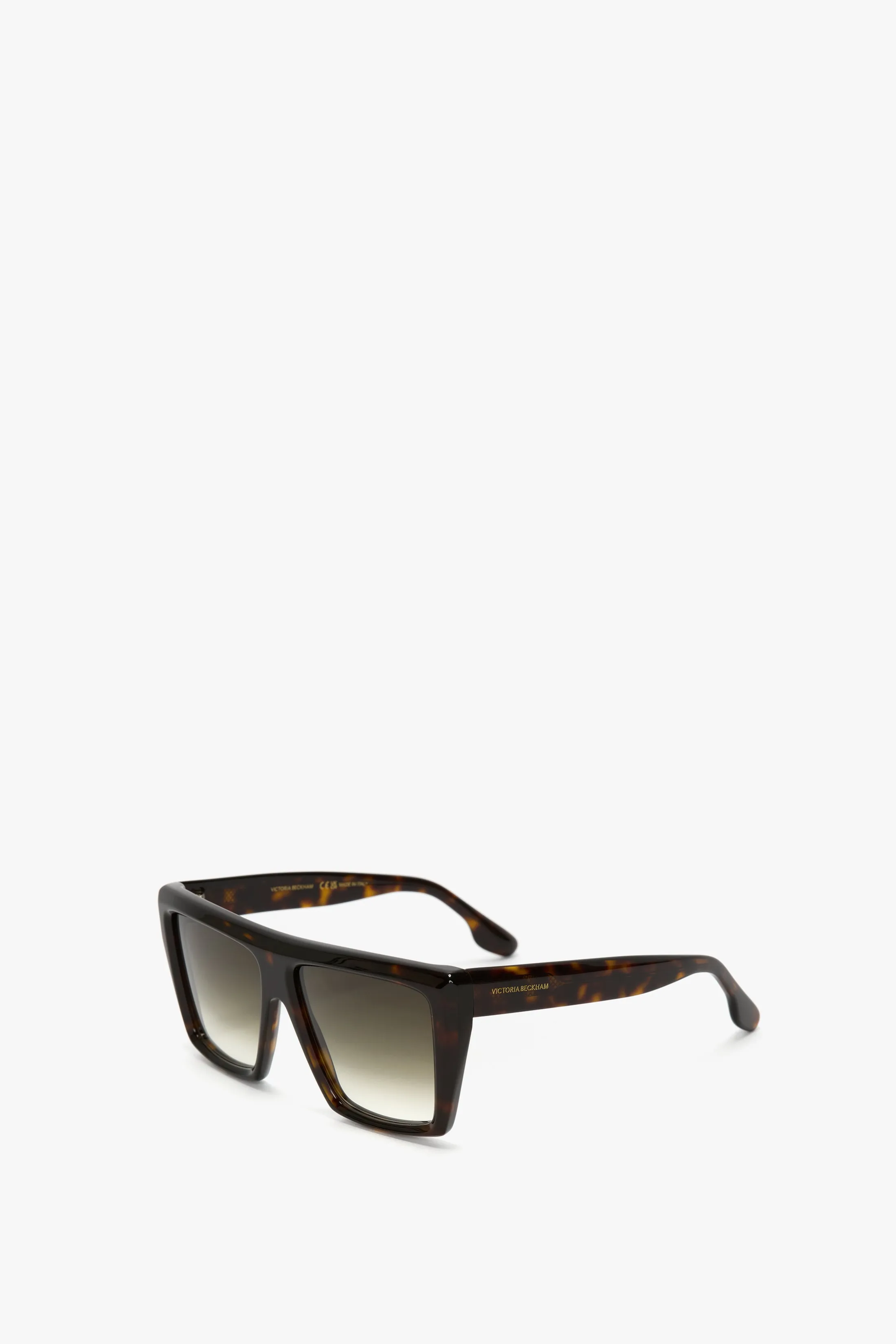 Oversized Acetate Frame Sunglasses In Dark Havana