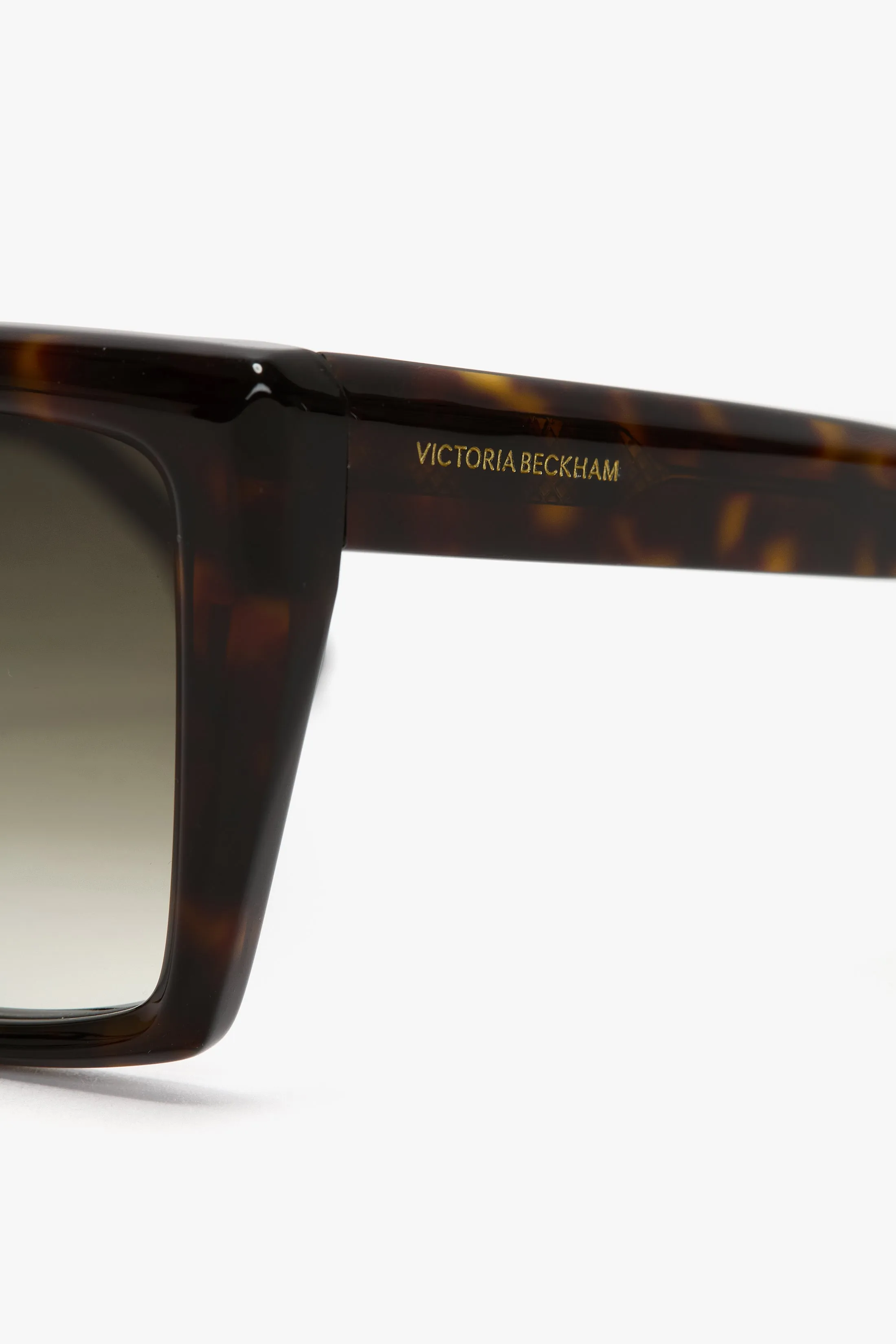 Oversized Acetate Frame Sunglasses In Dark Havana