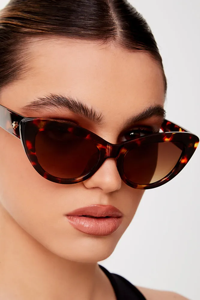 PETA   JAIN Georgina Sunglasses Tort Brown