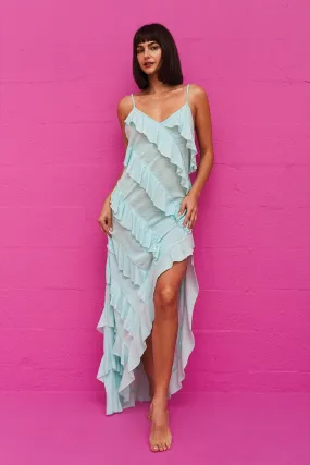 Pitusa Mermaid Asymmetric Ruffle Dress