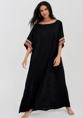Pitusa Mesh Sleeve Maxi Dress