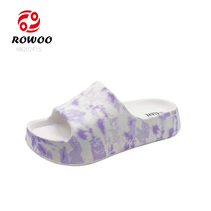 Printing Ladies EVA Slides Sandals Fashion Thick Bottom Slipper Sandals Quick-dry Slipper Shoes for Women