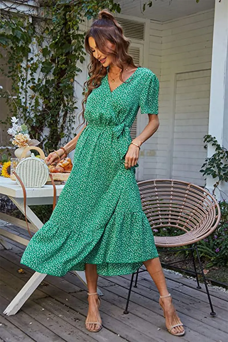 Robe longue style florale Sublime - Zaloupa™