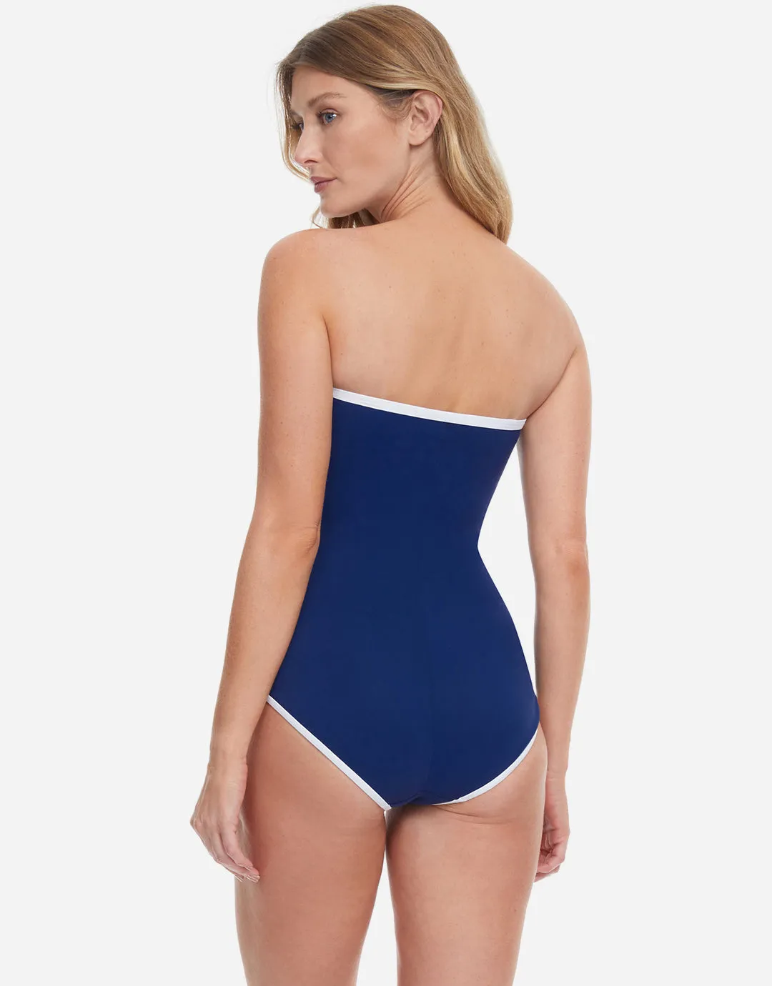 Sail to Sunsets Bandeau Swimsuit - Navy