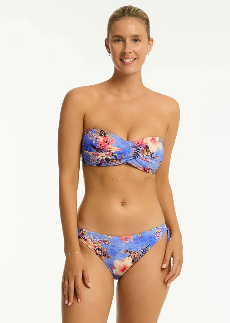 Sea Level Blue Hawaii Cheeky Tie Side Bikini Bottom