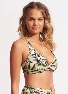 Seafolly Island in the Sun Wrap Front F Cup Bikini Top
