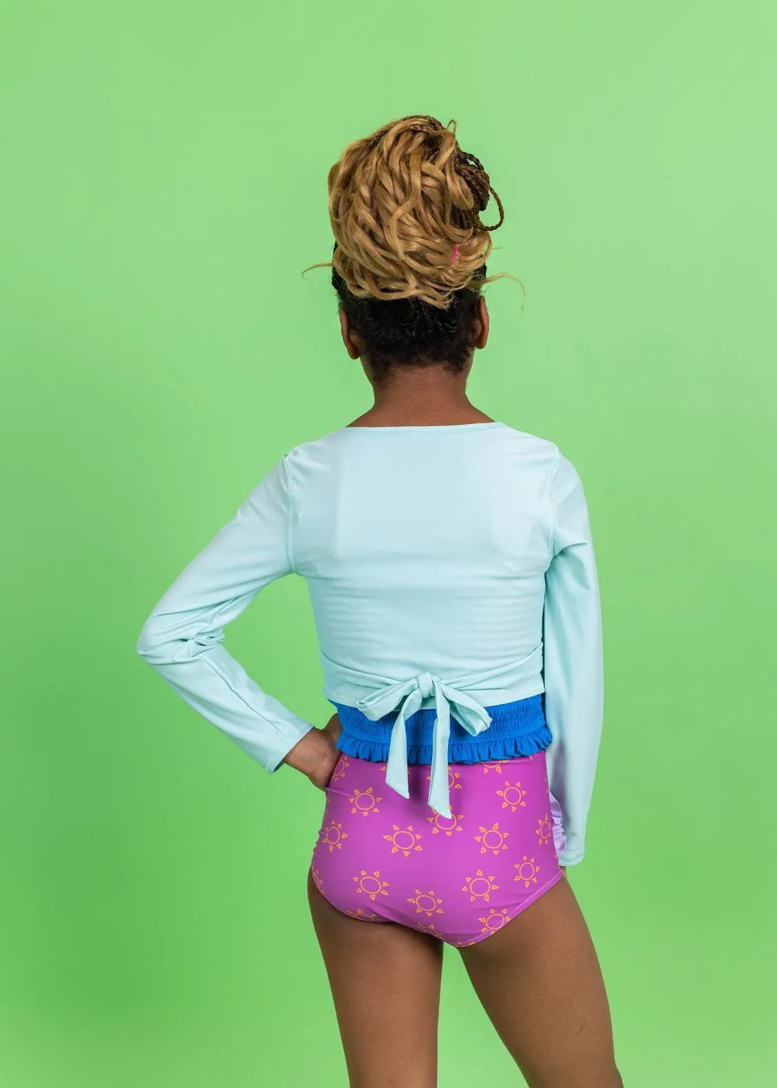 Spearmint | Youth Wrap Top Rashguard