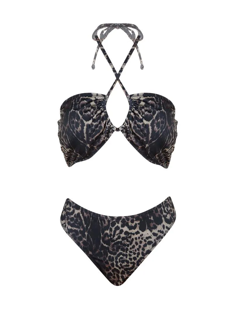Strapless Bikini - Leopard