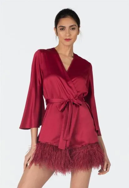 Swan Cover Up - Sangria -