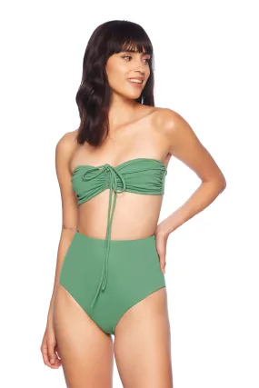 swim drawstring two way top