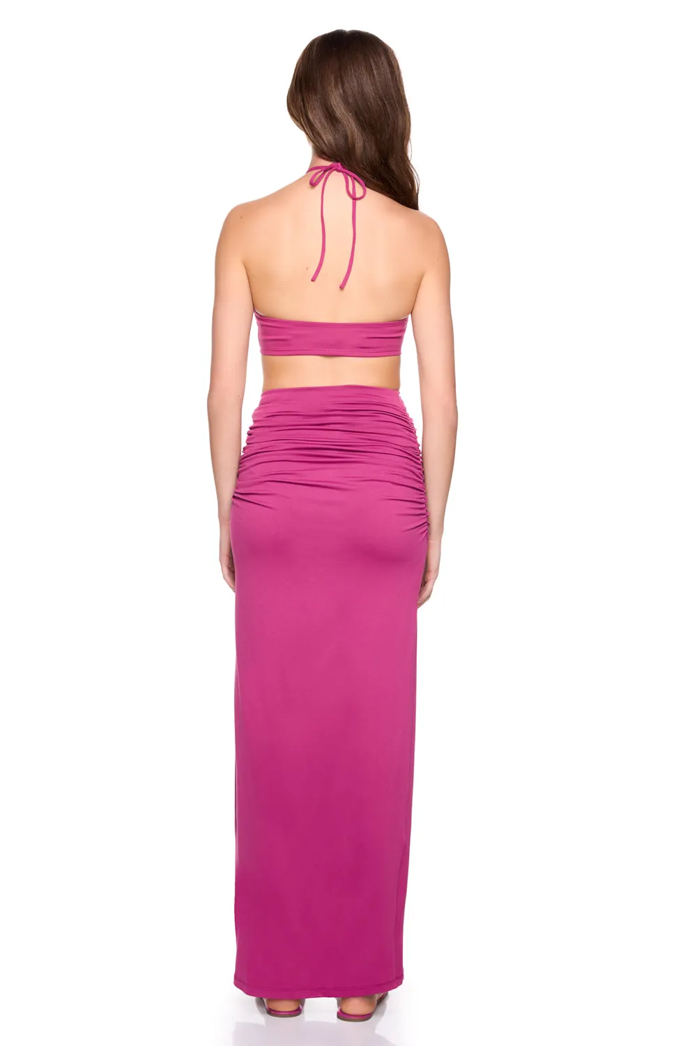 swim drawstring two way top