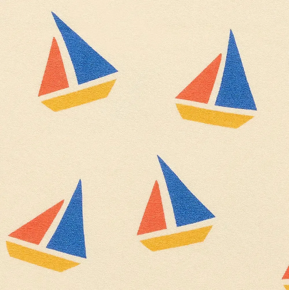 Telltail - Multicolour Sailboat Baby & Kids Beach Robe