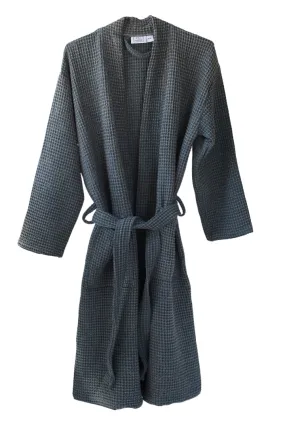 Waffle Weave Slate Robe