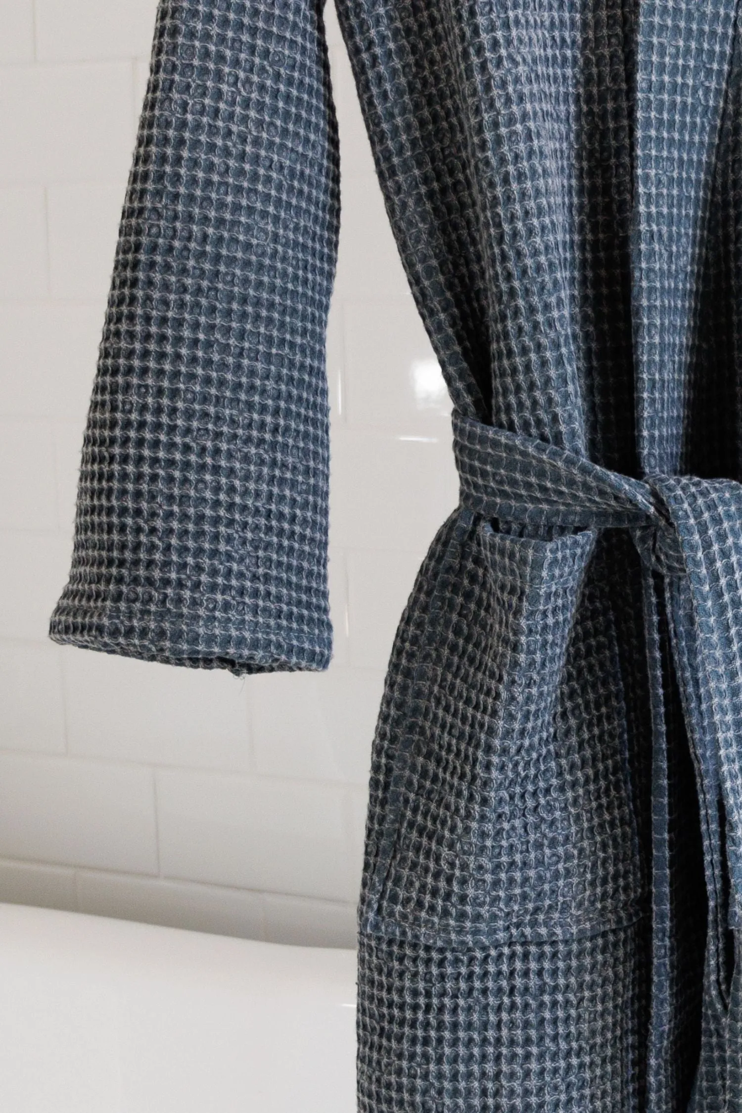 Waffle Weave Slate Robe